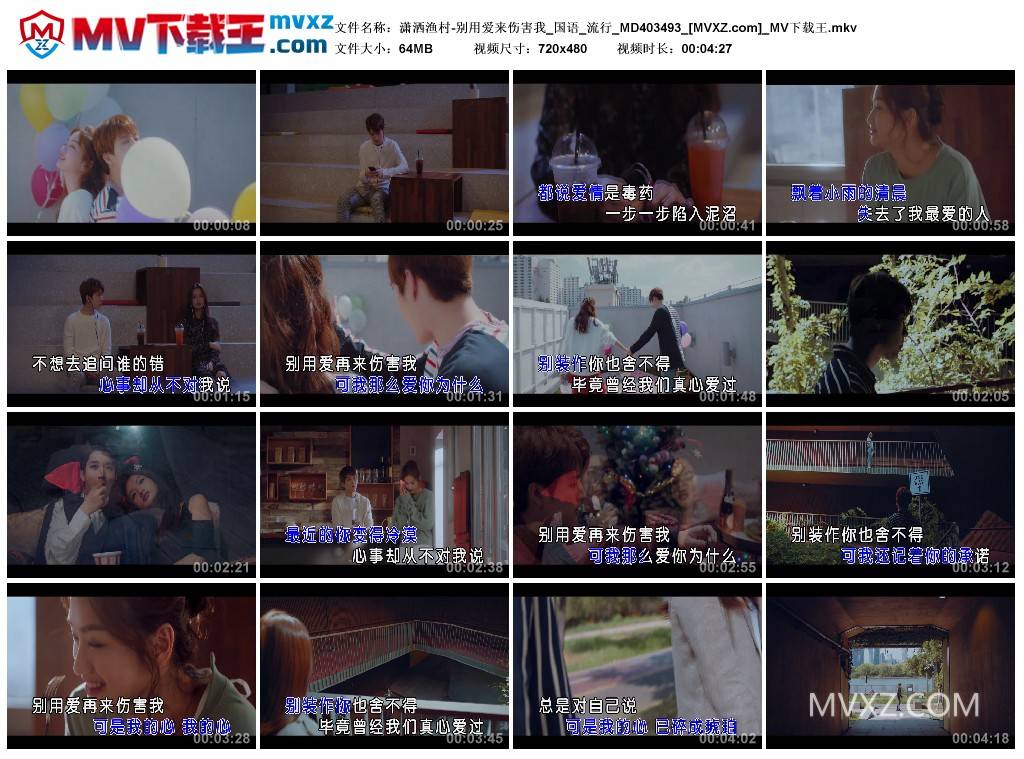 潇洒渔村-别用爱来伤害我_国语_流行_MD403493